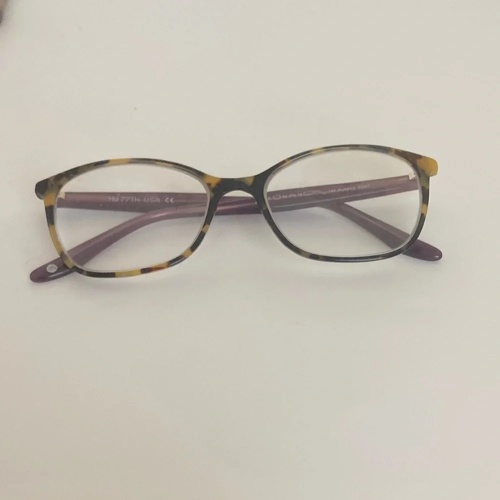 NW 77TH 1043 52-18-140 Tortoise Shell and Purple Women's Glasses FRAME ONLY